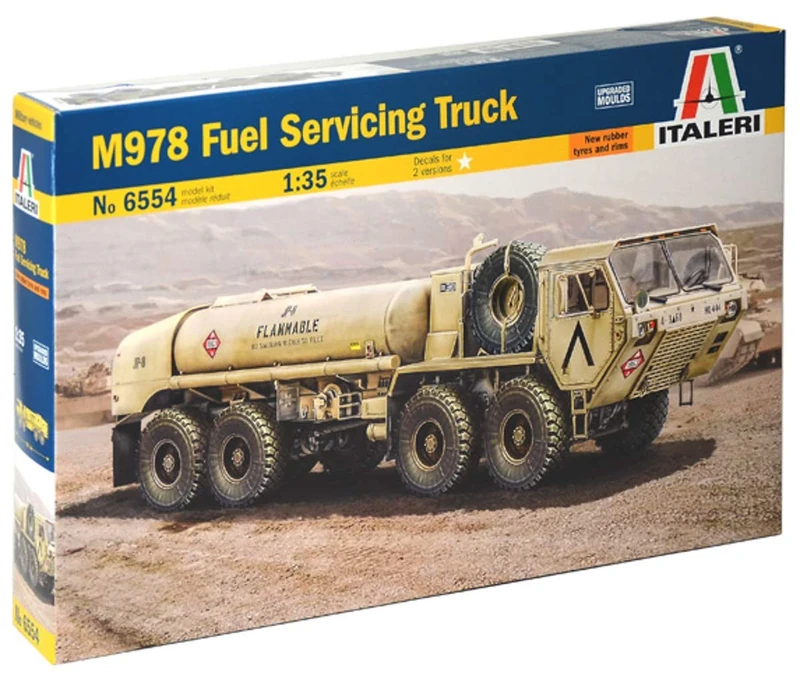 Italeri ITA6554 1:35 M978 FUEL SERV TRUCK american Model kit, Unpainted, Mittel, Nicht Bemalt