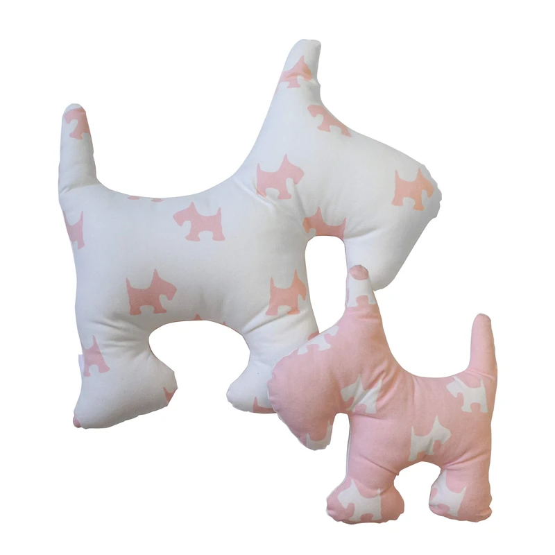 13 Home Cushion, 50 x 50 x 30 H cm Pink, Cotton, White, 45.5 cm x 48 x 60 cm