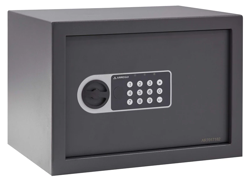 ARREGUI Premier 16501-S2 Furniture Safe | Steel Furniture Safe with Electronic Lock, Home Safe with Programmable Electronic Combination Lock, Safe with Emergency Key, 25 x 35 x 25 cm, 16 L