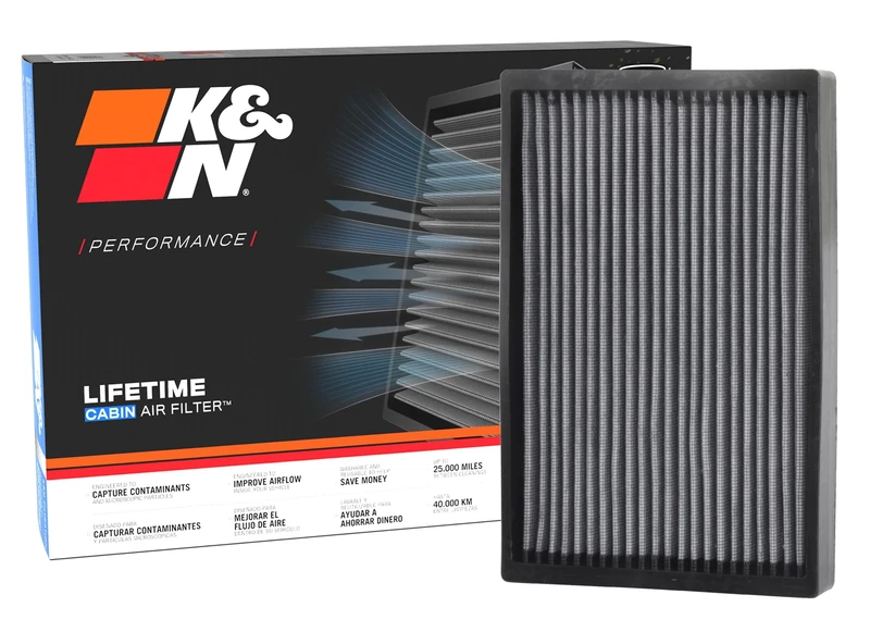 K&N Premium Cabin Air Filter: High Performance, Washable, Clean Airflow to your Cabin: Compatible with 2012-2015 TESLA S, VF1015