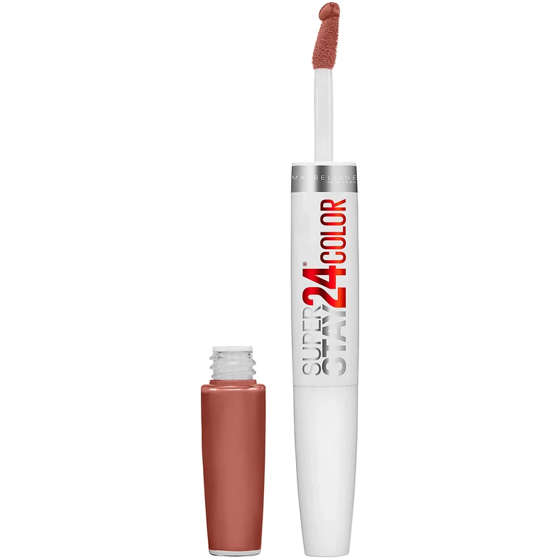 Maybelline New York SuperStay 24 2-Step Liquid Lipstick Makeup, Endless Espresso, 1 kit