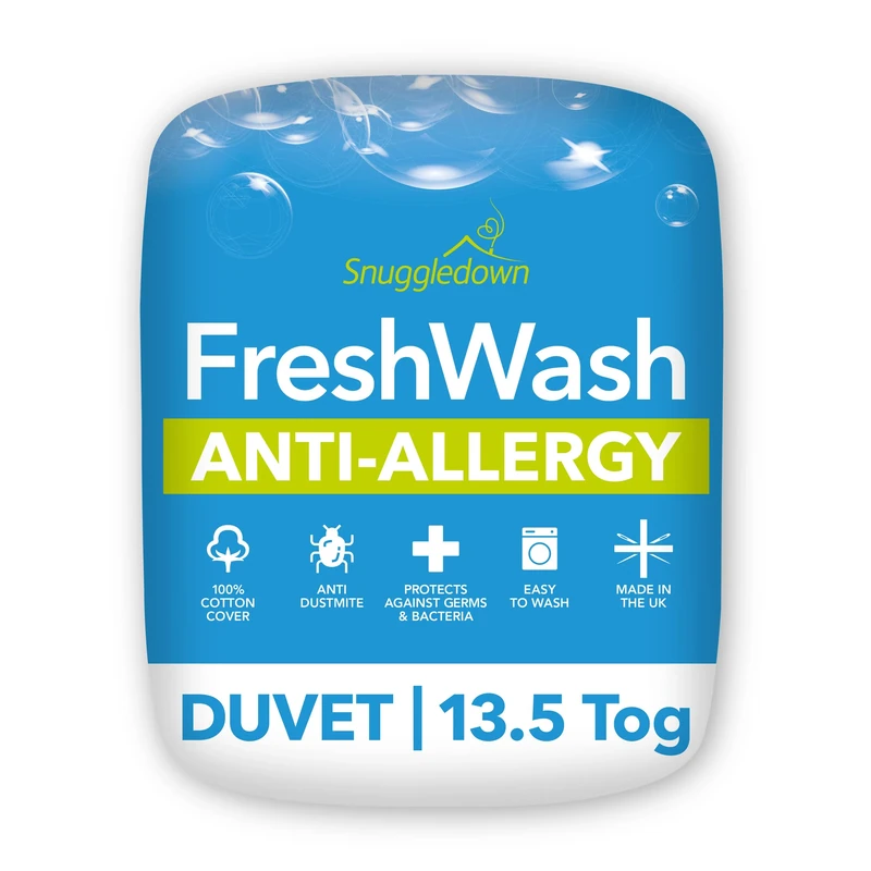 Snuggledown Freshwash Anti Allergy King Size Duvet 13.5 Tog Winter Duvet King Size