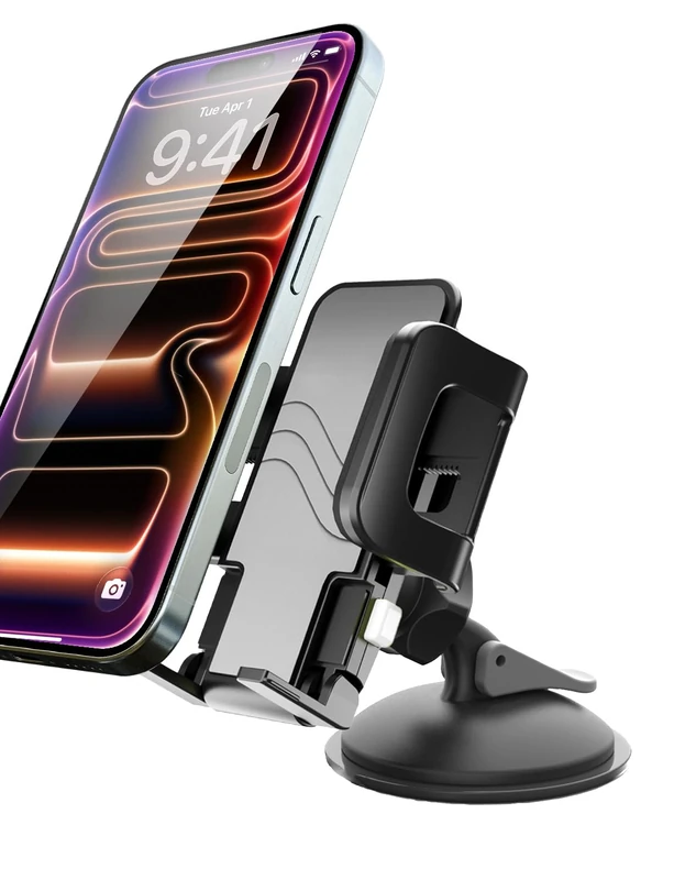 XVenture Griplox Suction Mount Phone Holder for Marine Sail Boats Yacht Pontoon iPhone X 8 Plus 7 SE 6s 6 5s 5 Samsung Galaxy S9 S8 S7 S6 S5 Note Google Pixel 2 XL LG Nexus Sony Nokia (XV1-921-2)