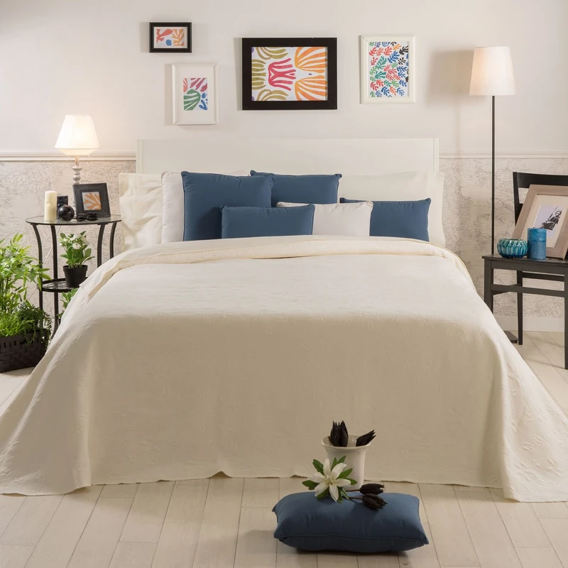 Sancarlos- Quilt Pique Pink, Cutting Jacquard Cama de 160/180 beige