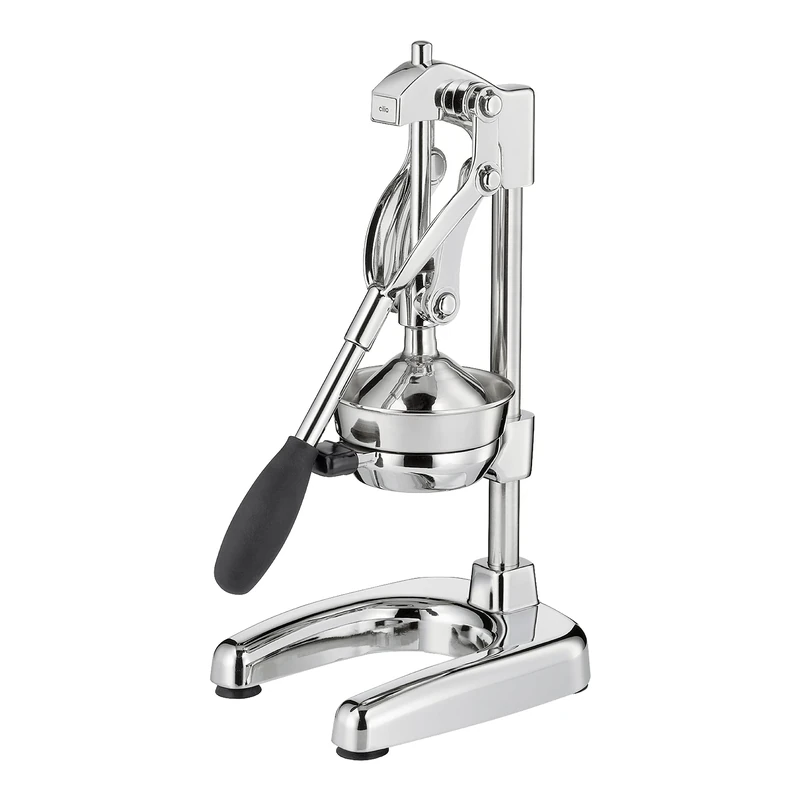 Cilio AMALFI manual juicer | stainless steel | hand juicer for 25% more juice | low effort | professional juicer | 22.5 x 19.5 x 43.5 cm, chrome - Image 1
