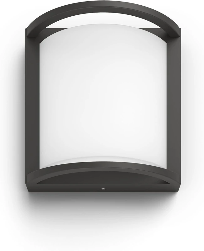 Philips myGarden Samondra Wall Lantern LED Light [Anthracite] Cool White 4000K For Garden and Patio. - Image 1