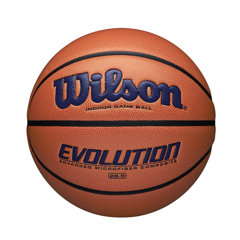 WILSON Evolution Indoor Game Basketball, Navy, Size 6-28.5"