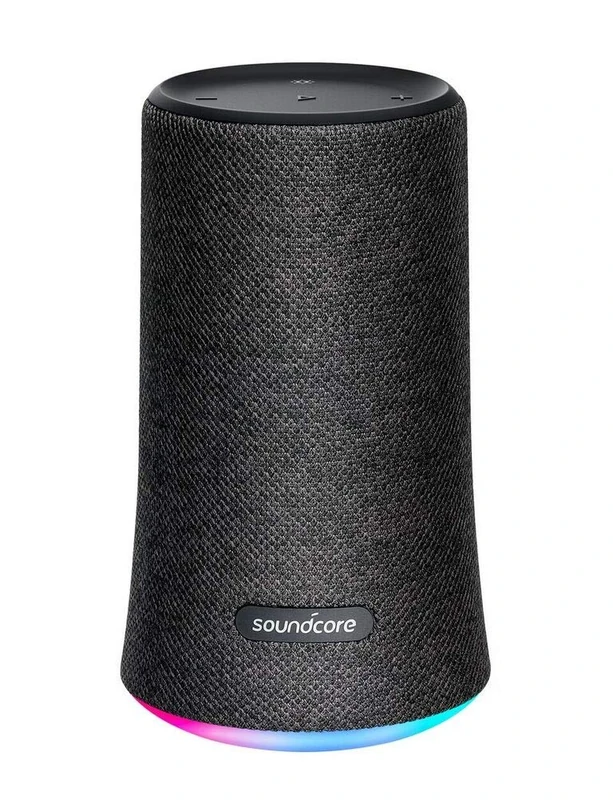 Soundcore Flare by Anker, Wireless Portable Bluetooth Speaker, Waterproof Party Speaker with 360° Sound, Enhanced Bass & Ambient LED Light, IP67 Dustproof & Waterproof and 12-hour Battery Life - Black - Image 1
