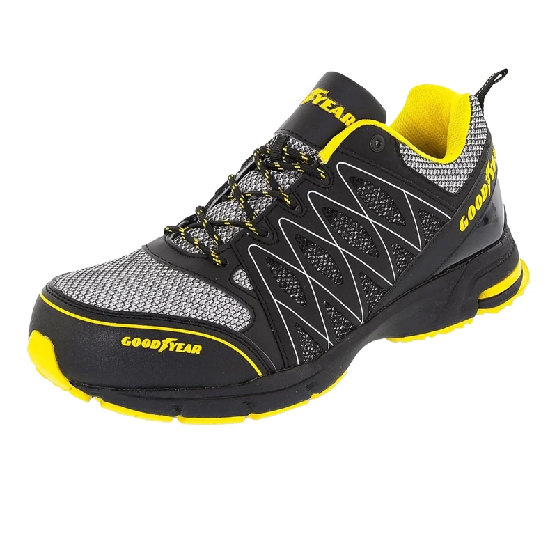 Goodyear Mens Gyshu1502_blk/Yel Safety Trainers, Black Yellow, 13 UK