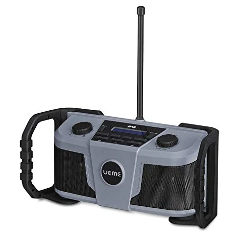 UEME Rugged DAB/DAB+ FM Jobsite Wireless Bluetooth Radio DB322 Gry/Blk