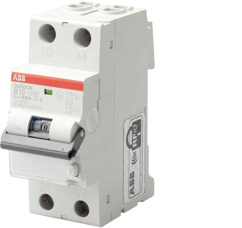 Differential Switch Thermal Magnet 230 V. 6KA 2P AC C25 30MA (DS202C)