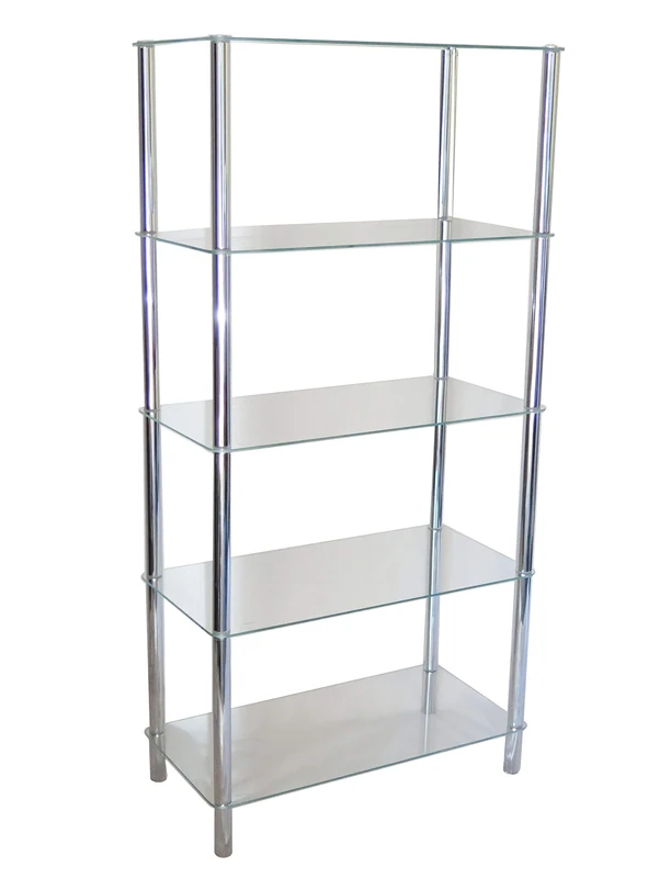 ASPECT Contour 5-Tier Shelving Display Unit, 70 x 35 x 141 cm - Image 1