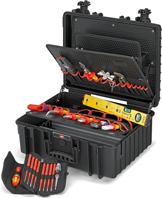 KNIPEX Tool Case "Robust34" Electric 26 Parts 419 mm, 00 21 36