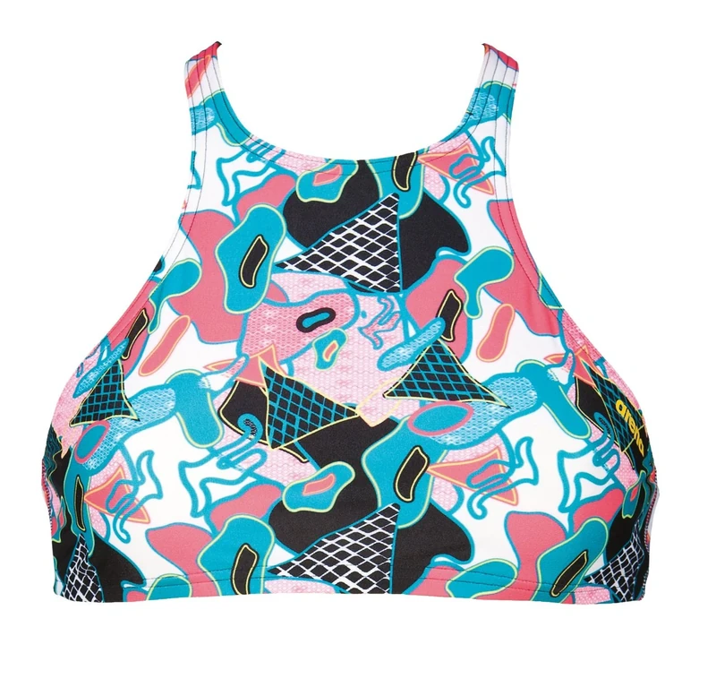 ARENA Women's Rule Breaker Think Crop MaxLife Bikini Top