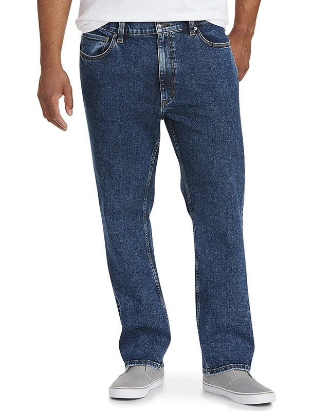 Amazon Essentials Men's Straight-Fit Stretch Jean - Discontinued Colours, Medium Wash, 28W / 28L
