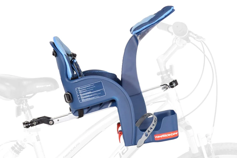 WeeRide Safe Front Deluxe Child Baby Bike Cycle Seat Carrier Blue - Image 1
