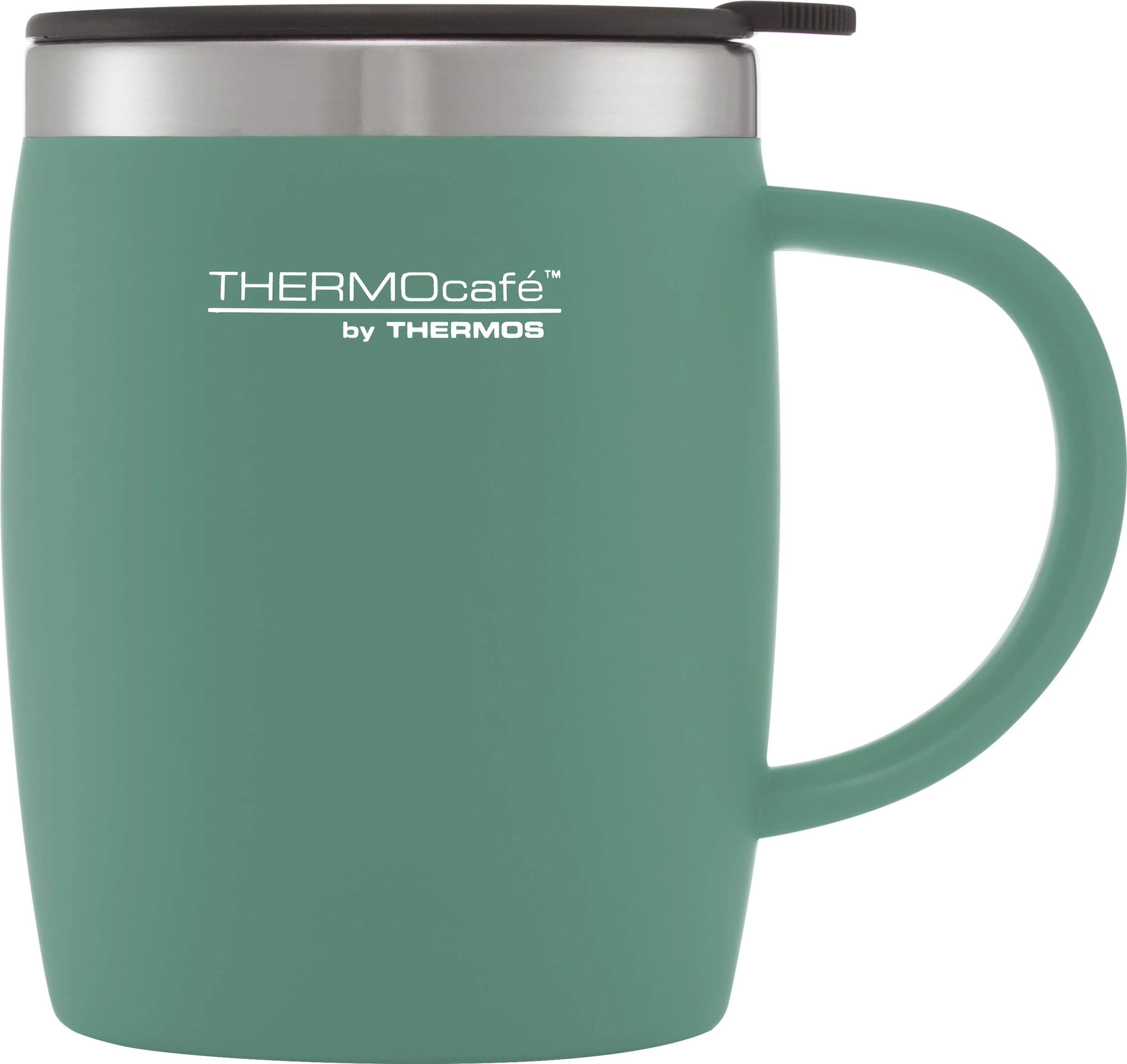 THERMOcafè by Thermos Desk Mug, Plastic, Duck Egg, 1 Count (Pack of 1)