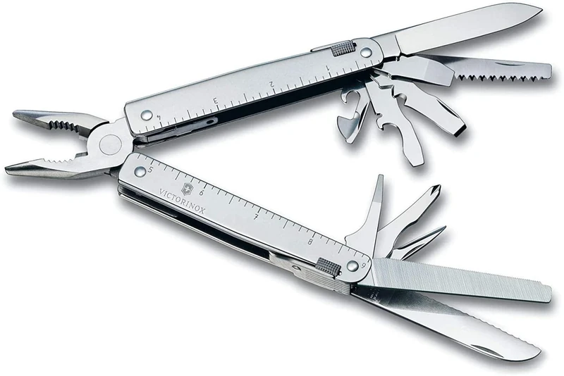 Victorinox, Swiss Tool, Swiss Army Pocket Knife, Large, Multi Tool, 26 Functions, Needle-nose pliers, Wire crimper, Lockable Blade