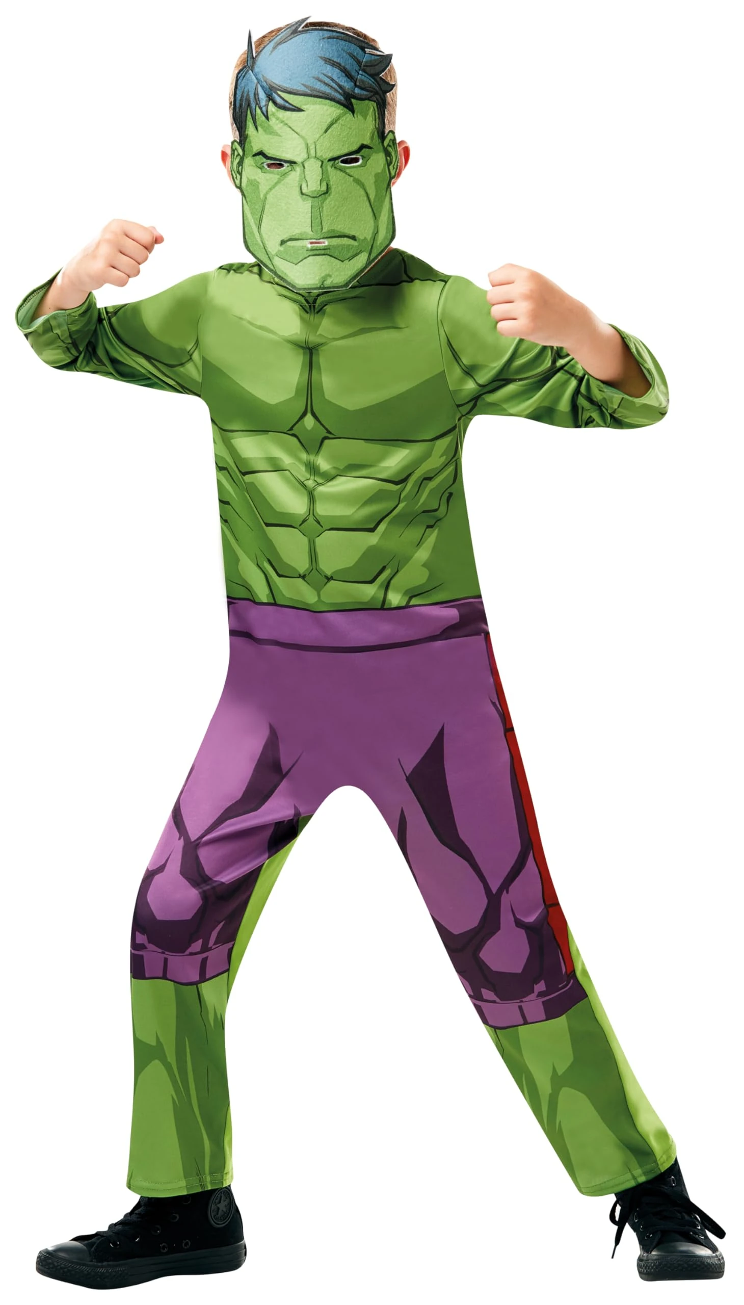Rubies 640838L Marvel Avengers Hulk Classic Child Costume, Boys, 7-8 Years Halloween