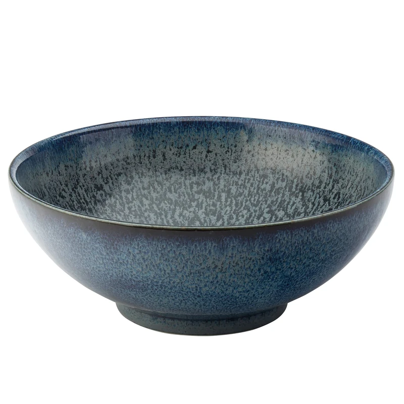 Utopia Azure Bowls 8.5inch / 21.5cm - Set of 6 Tableware, Noodle Bowls, Speckled Blue Bowls