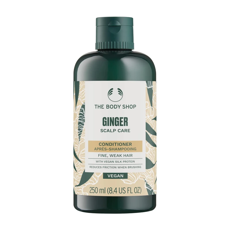 The Body Shop Ginger Scalp Care Conditioner (1x 250ml), Conditioner for Dry, Flaky Scalp, Helps Seal Hair Strands & Reduce Friction, Use After Shampoo, Vegan Haircare - Image 1