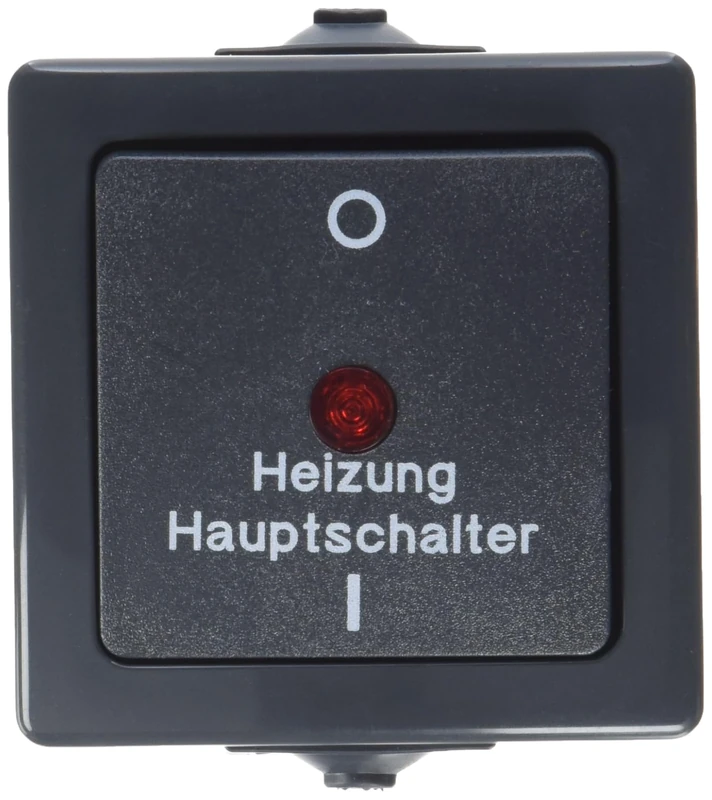 Kopp Nautic 565315003 Main Heating Switch Surface-Mounted for Wet Rooms 250 V (10 A) IP44 Anthracite