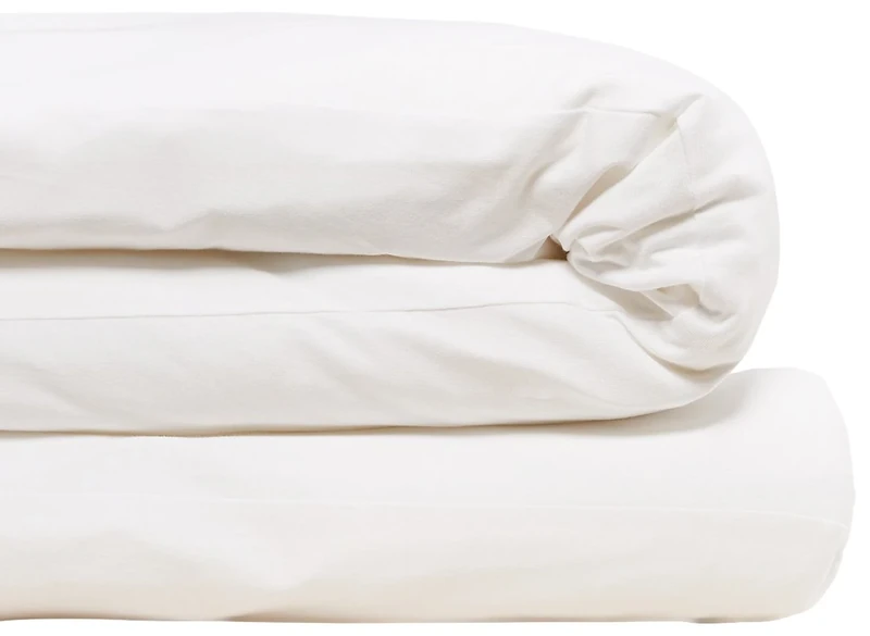 Calvin Klein Modern Cotton Body Solid 1 Piece Duvet Cover, Twin Size, Cotton Modal 170 GSM (White)