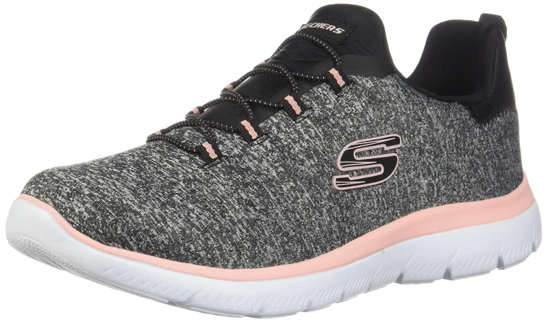 Skechers Women's Summit - Quick Getaway Black/Coral 7.5 B US B (M)