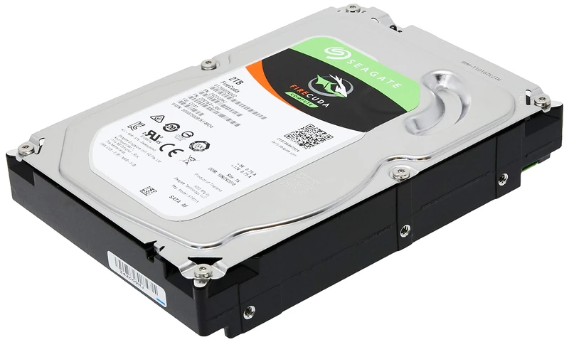 Seagate ST2000DX002 Firecuda 2TB Internal Hybrid Hard Drive, SSHD; 2000 GB; 88.9 mm (3.5); 64 MB Cache, SATA 6 Gb/s