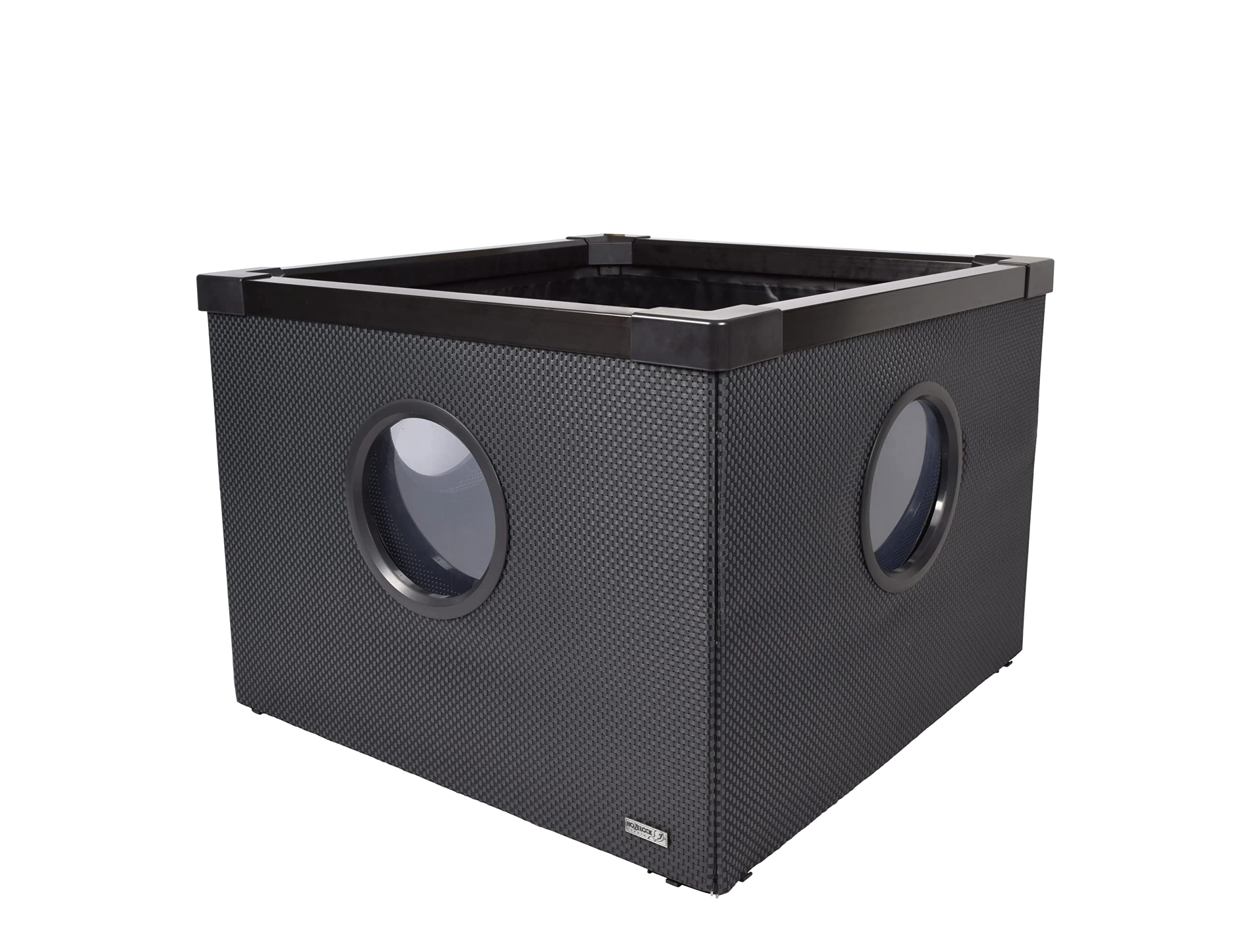 HOZELOCK - Modern Aquarium 500L Black : Quick, Easy and Tool-free "Twist & Lock" Installation, Above-ground Aquarium Ideal for Outdoor Spaces, 3 Side Windows [3085 0000]