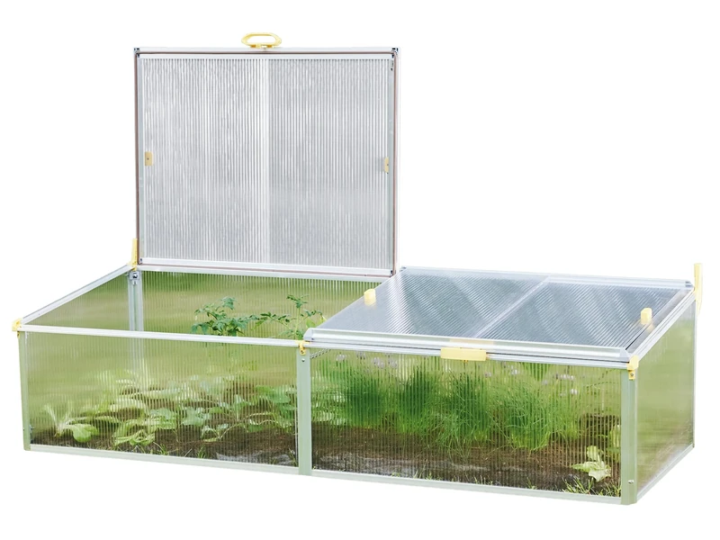 JUWEL Bio Protect 2000 Bed System (Cold Frame with Pest and Weather Protection, 200 x 76.5 x 52 cm) Transparent