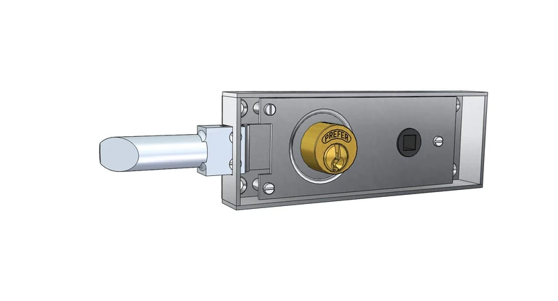 Door Lock for Transit/Basement Doors in Iron