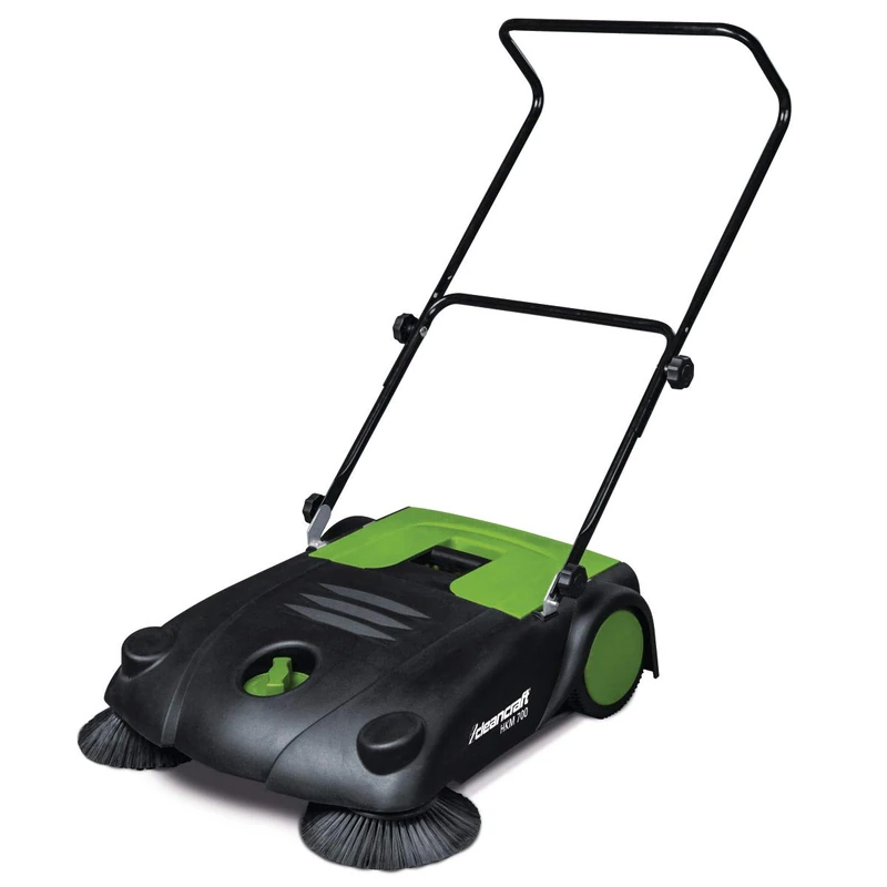 Cleancraft HKM 700 7304007 Hand Sweeper with Two Side Brooms, Working Width 70 cm, Sweeping Container 20 L, Height-Adjustable - Image 1