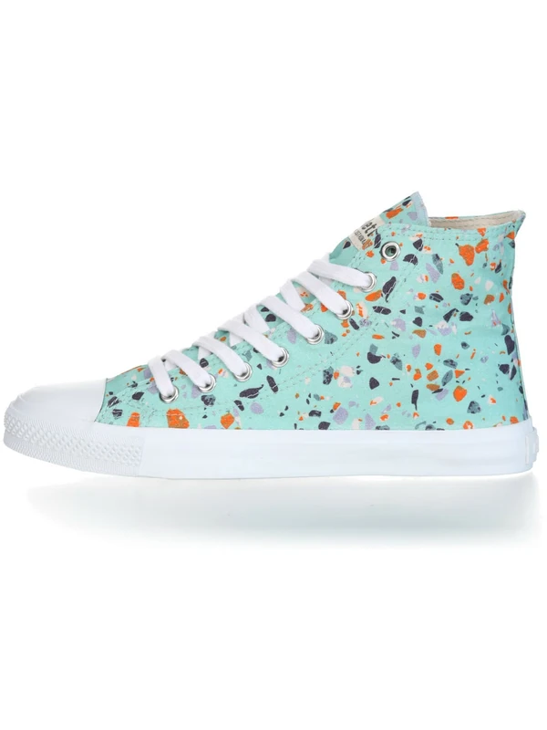 Ethletic Unisex Fair Trainer Cap Hi Cut Collection 18 Sneaker, Terrazzo Spearmint Just White, 7.5 UK