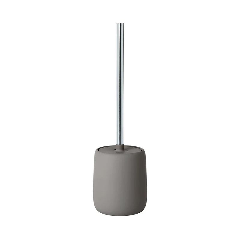 blomus -SONO 69047 Toilet Brush Ceramic/Plastic Satellite Toilet Set Soft Touch Hygienic Freestanding Toilet Brush & Holder Bathroom Accessory (H x W x D): 39 x 11 x 11 cm - Image 1