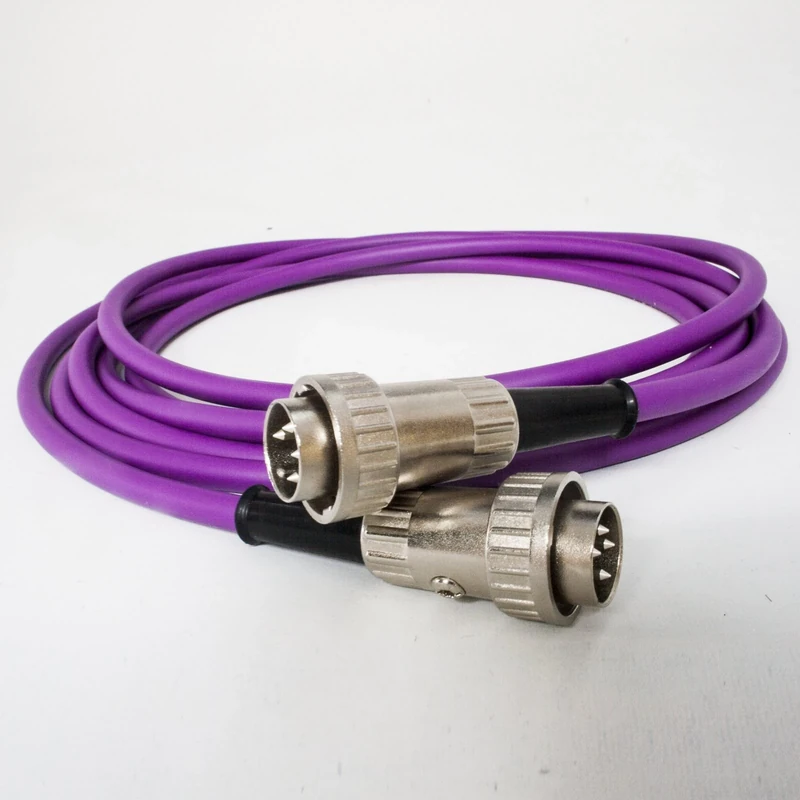 naim Premium SNAIC Cable. Pre amp to power amp. Locking 4 pin to 4 pin Din (2m, Purple)