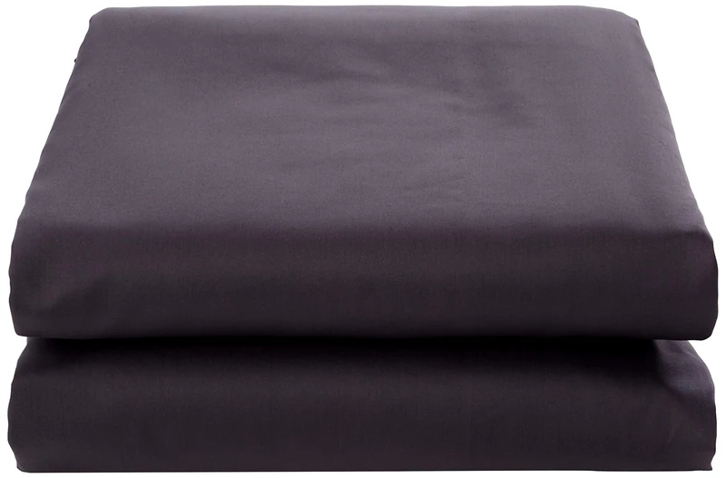 De Witte Lietaer Bumblebee Luxury Percale Cotton Fitted Sheet, Cotton, dark grey, 160 x 200 x 30 cm