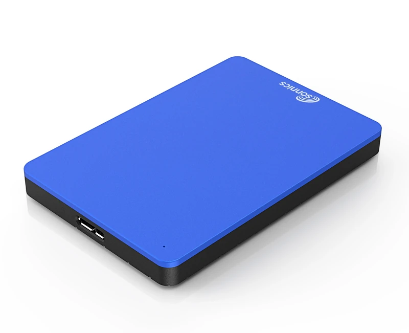 Sonnics 160GB Blue External Portable Hard drive USB 3.0 super fast transfer speed for use with Windows PC, Apple Mac & XBOX 360