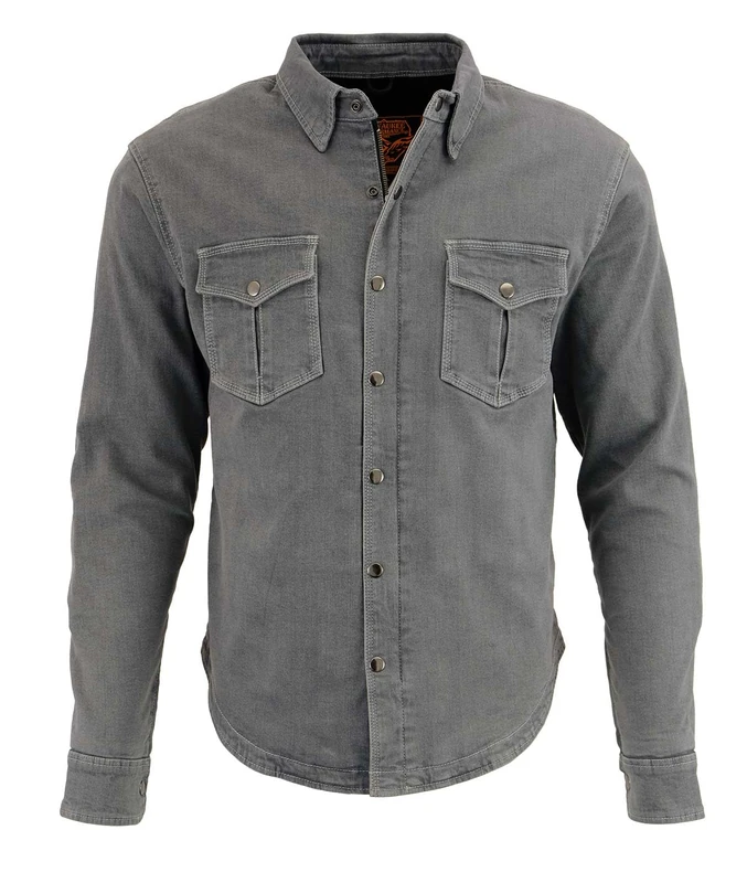 Milwaukee Performance Men's Denim Biker Shirt With Aramid (Grey, XX-Large), 0 Pack