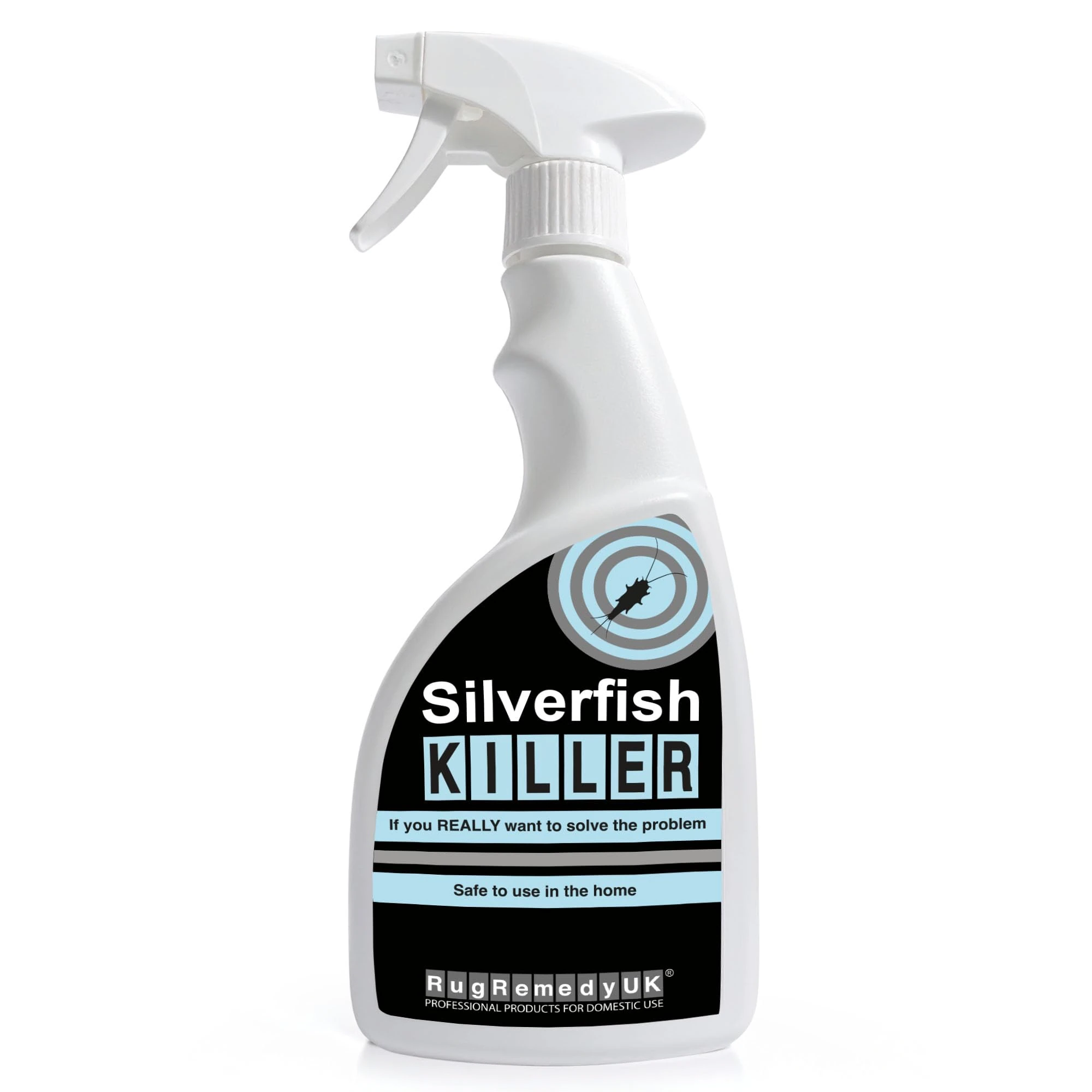 RugRemedyUK Silverfish Killer Spray 500ml - Odourless Silverfish Repellent Indoor, Non-Staining Insect Repellent for Home, Silver fish Killing Spray, Insecticide Indoor, Prevention for 3 Months