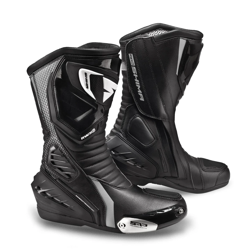 SHIMA Men's Rwx-6 Black 37 Motorcycle Boots, Black, EU UK - Image 1