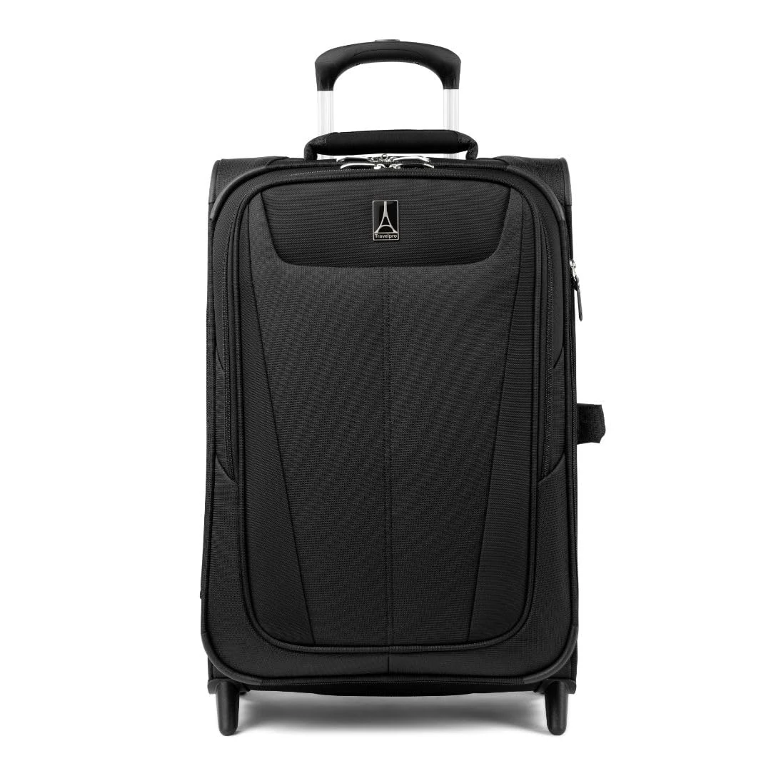 Travelpro Maxlite 5-Softside Lightweight Expandable Upright Luggage, Black, Carry-on 22-Inch, Maxlite 5 Softside Lightweight Expandable Upright Luggage