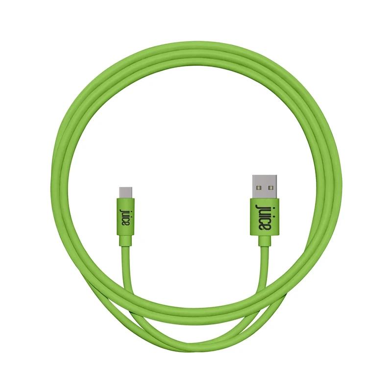 JUICE USB Type C Charge and Sync Cable, Huawei, Samsung, Macbook Pro, 1m, Green