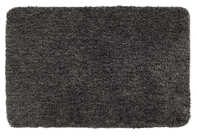 Wenko 23090100, Mouse Grey, Polyester Blend, Bathroom Rug 55 x 65 x 3 cm