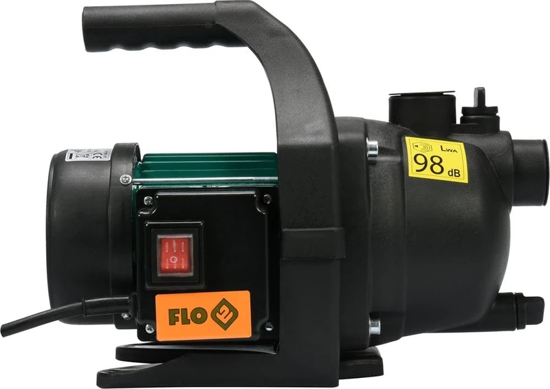 FLO Garden Pump 600 Watt 2800 l/h Flow Rate Self-Priming up to 8 m 3.5 Bar Well Pump Cistern Pump Water Pump