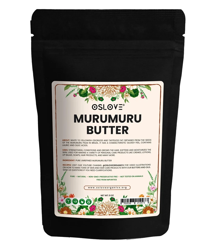 Pure, Natural and Unrefined Murumuru Butter 8oz by Oslove Organics