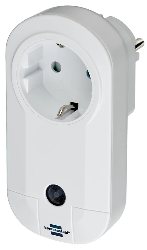 Wireless switch adapter BrematicPRO / wireless socket from Brennenstuhl (smart home actor for indoor control, app control), white - Image 1