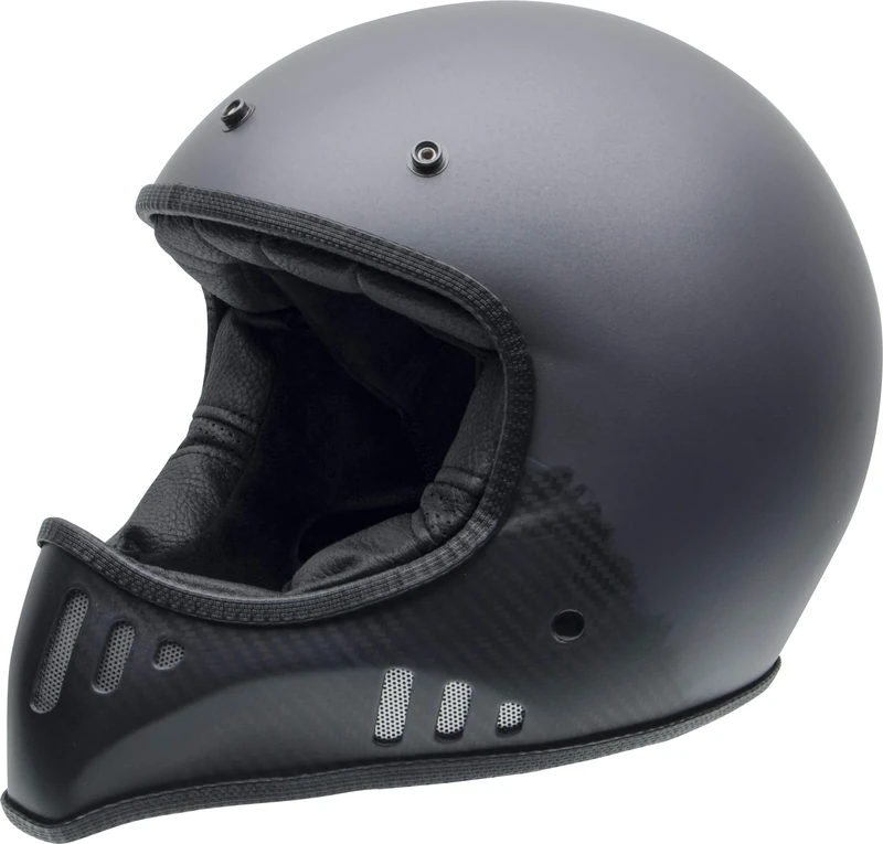 NZI Mad Carbon Motorbike Helmet, Matte Antracite, Size Large