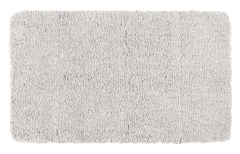 WENKO Belize, Light Grey, Polyester, 23080100 Bath Mat 70 x 120 x 3 cm