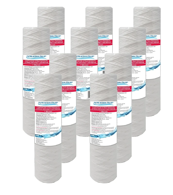 10" Micron Wound Wire Cartridges 1 Set of 10 Pieces